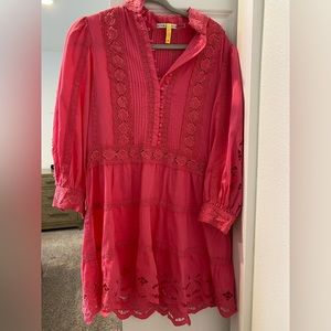 Alice and Olivia Lace Dress Size 8. Pink.